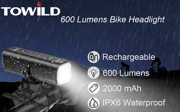 Luz delantera para bicicleta Towild CL 600 